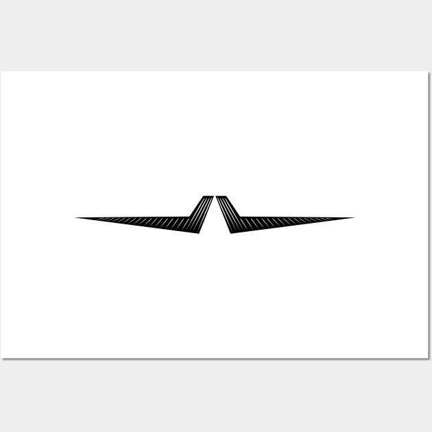 Pointy Moustache Wall Art by SWON Design